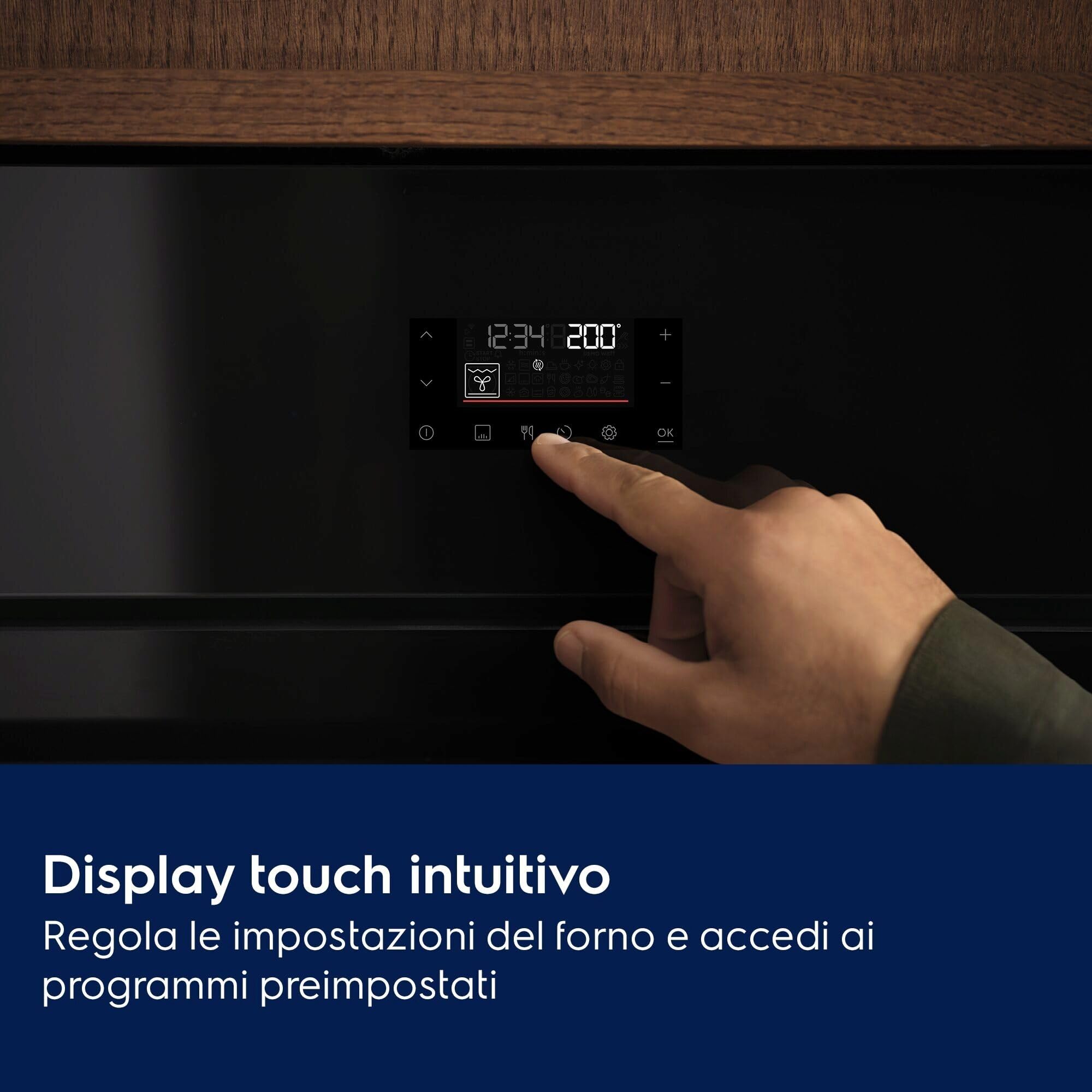 Forno da incasso multifunzione Electrolux EOF4P0PX2 72 L ventilato SurroundCook pulizia pirolitica inox antimpronta classe A++