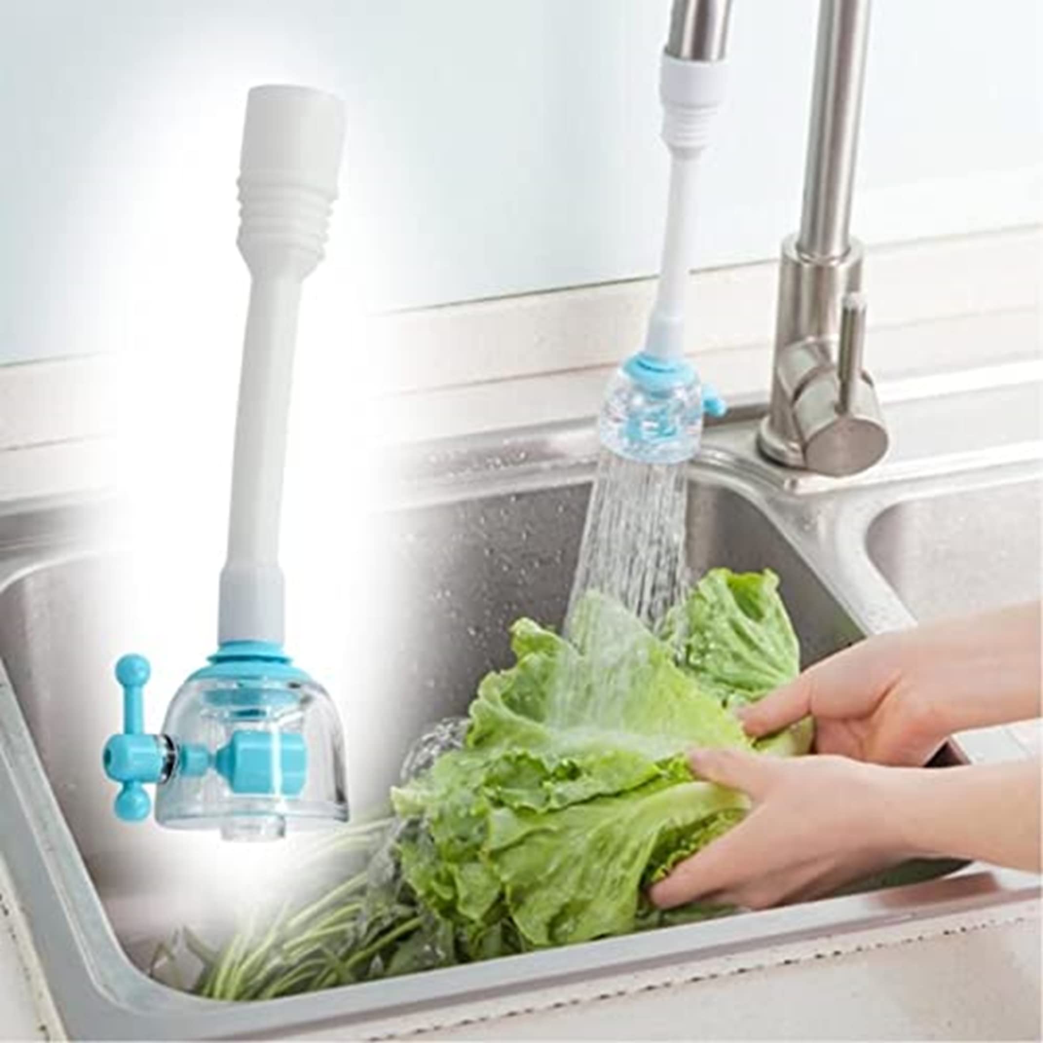 Lukzer Water Faucet Silicone Extender Sink Tap Rotating Spray 2 Modes Shower Head Nozzle Water Saving 360º for Home Kitchen Bathroom (1pc) (B0BG8PMJTW) Amazon Price History, Amazon Price Tracker