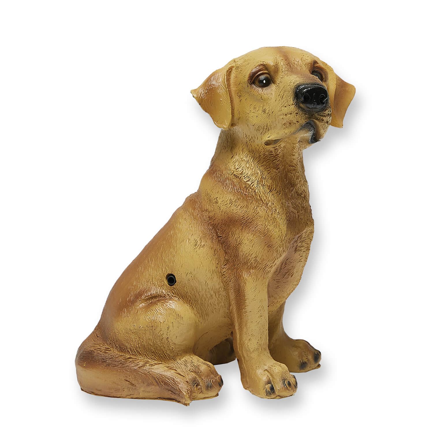 Coopers of Stortford - Motion Sensor Barking Dog Ornament for Garden or Home - Realistic Sound Alert up to 1.5m - Weatherproof Polyresin Decorative Fun Guard Dog