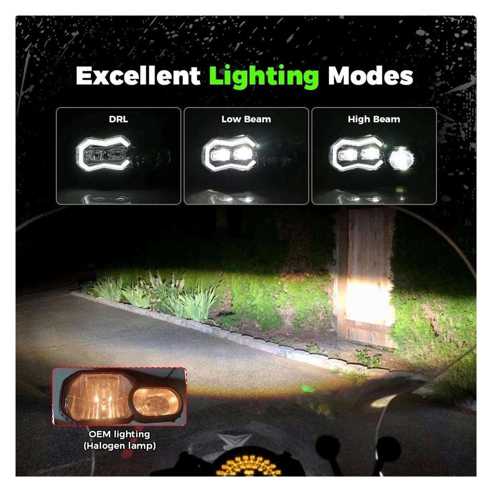 faro dell'auto Nuovi fari LED for moto E24 Per BMW F650GS F700GS