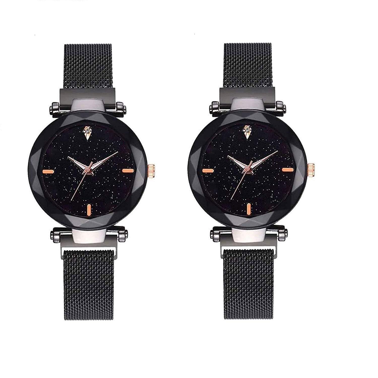 HORCHIS Analogue Black Dial Magnet Belt Watch for Women Combo of 2 Analog Watch - for Women Horch_ENT-W-1455 (B08BG2QZPN) Amazon Price History, Amazon Price Tracker