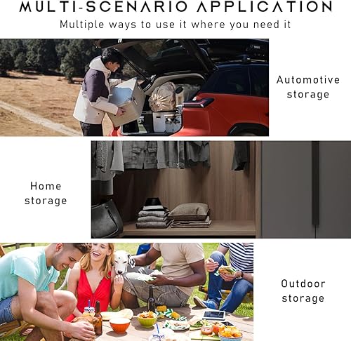 Miniatura 6 de Organizador de asiento trasero para maletero de automóvil, organizador de almacenamiento de maletero de tela Oxford impermeable, organizador