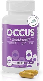 Eye Vitamins with Lutein & Zeaxanthin – Vision Support Supplement with Beta Carotene, Zinc & Vitamin A – 60 Softgels