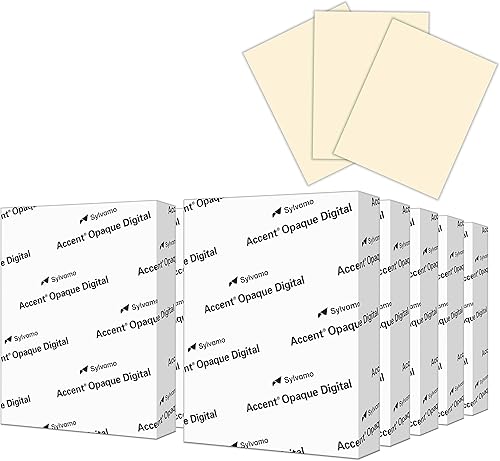 Vista 12 de Accent Papel de cartulina blanco opaco de 8.5 x 11 pulgadas, 80 libras, 7.62 oz/m² - 2000 hojas (8 resmas) - Cartulina pesada súper suave de alta
