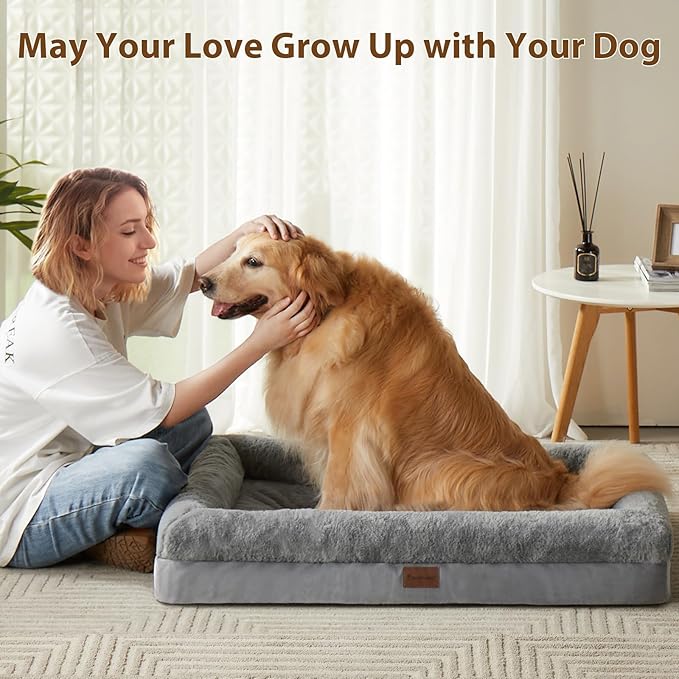Cama para Perro Grande Colchoneta Lavable y Ortopédica miniatura 3