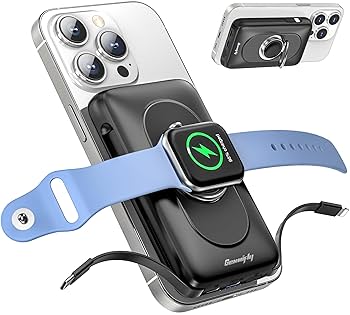 Amazon | Magsafe対応 モバイルバッテリー【PD22.5W 急速充電