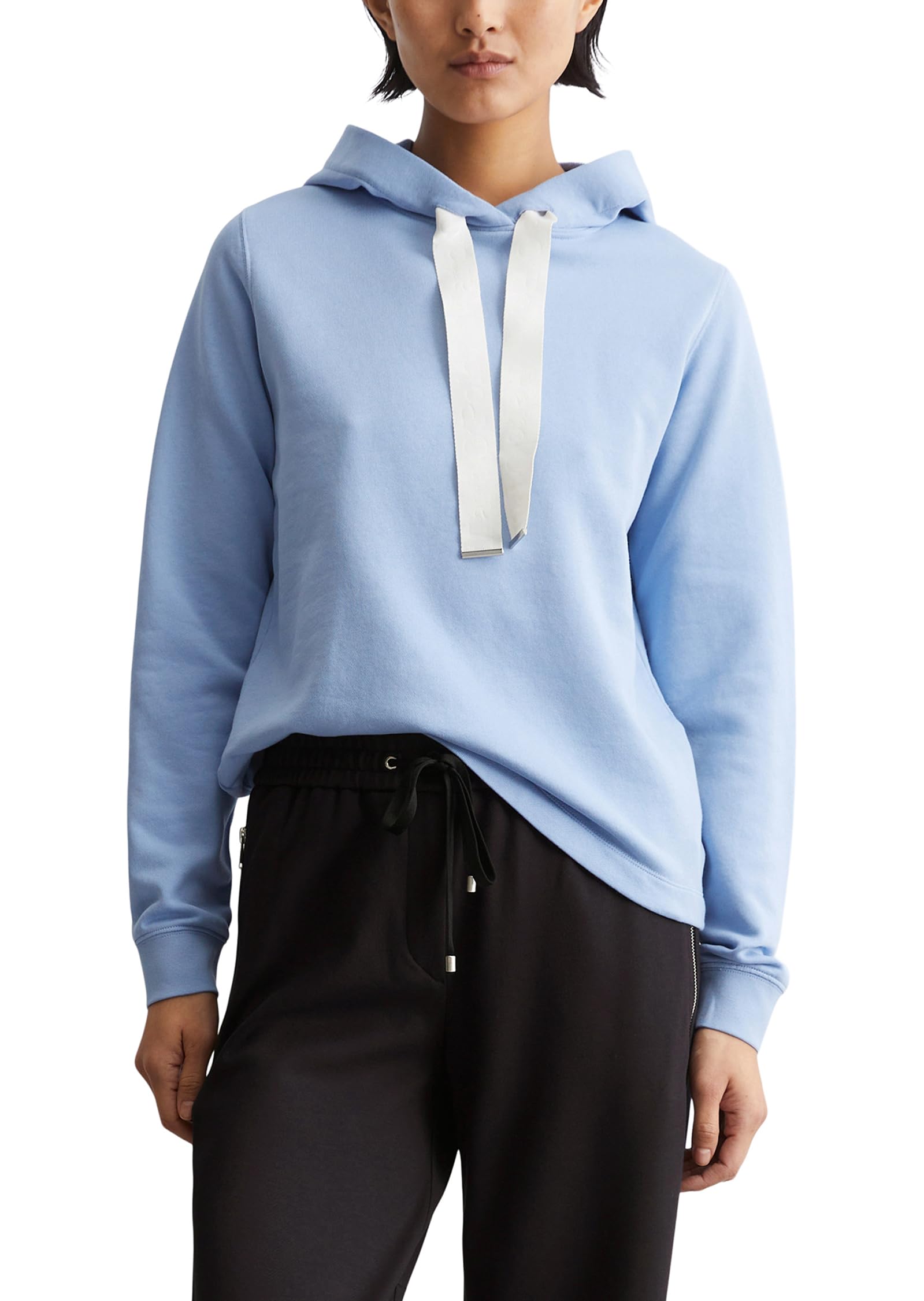 Marc O'Polo Damen Sweatshirt aus Bio-Baumwolle mit Kapuze