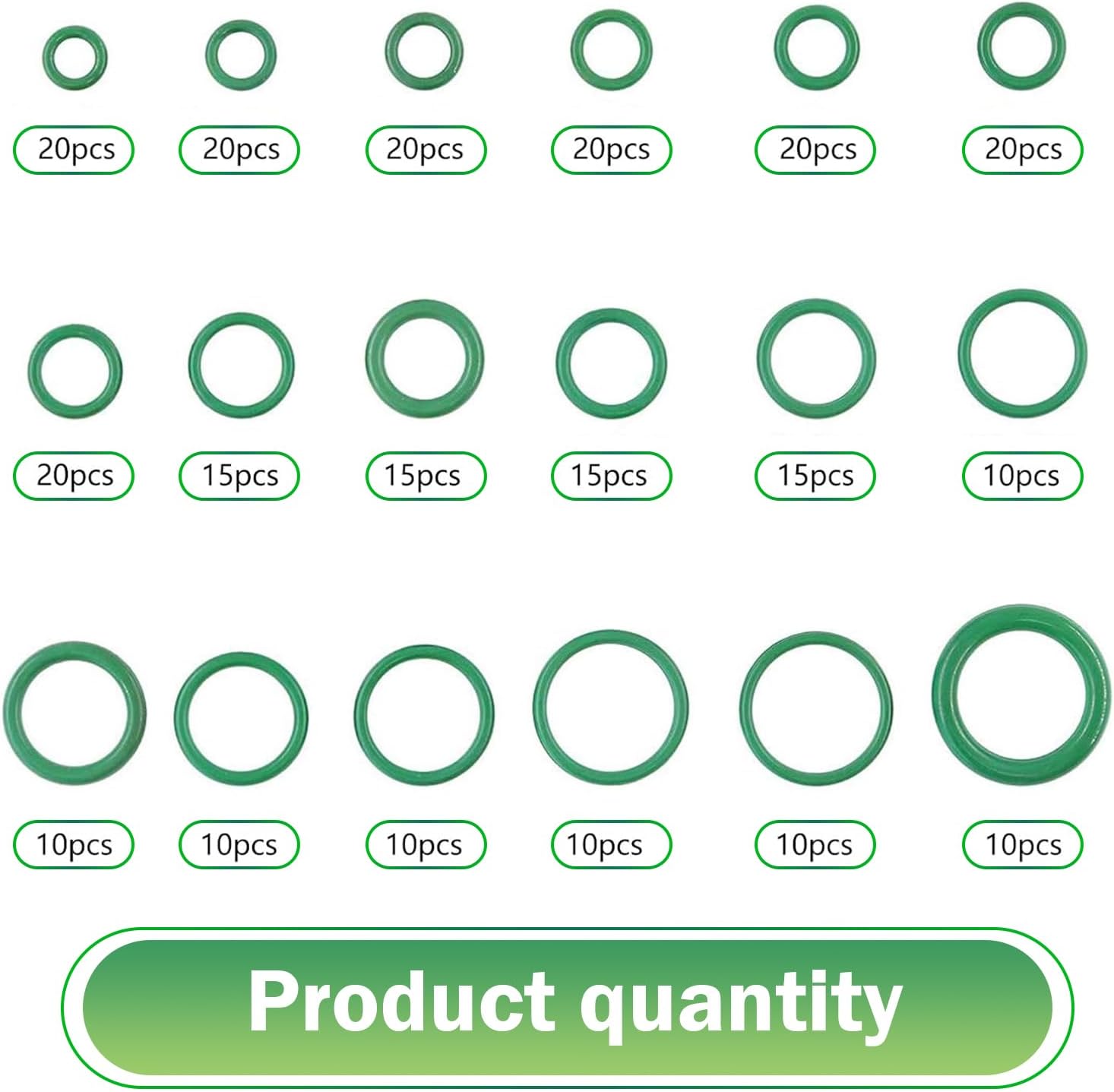 270PCS Seal Gasket Washer, Car Air Conditioning Compressor Seal O-Ring Assortment Kit, 18 Sizes Car Air Conditioning AC O Ring Kit, Universal Vehicle Repair Tool for Door, Window, Home Appliances