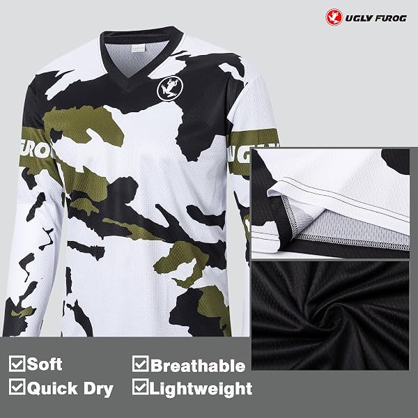 UGLY FROG Downhill Jersey Mens Bike Wear Rage Cycling/Motocross Clothes Mountain Bike Shirt MTB BMX - 4