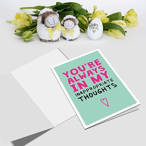 Miniatura 8 de Nchigedy Tarjeta de aniversario dulce para marido y esposa tarjeta del día de San Valentín para él y ella tarjeta de amor romántica para prometidos