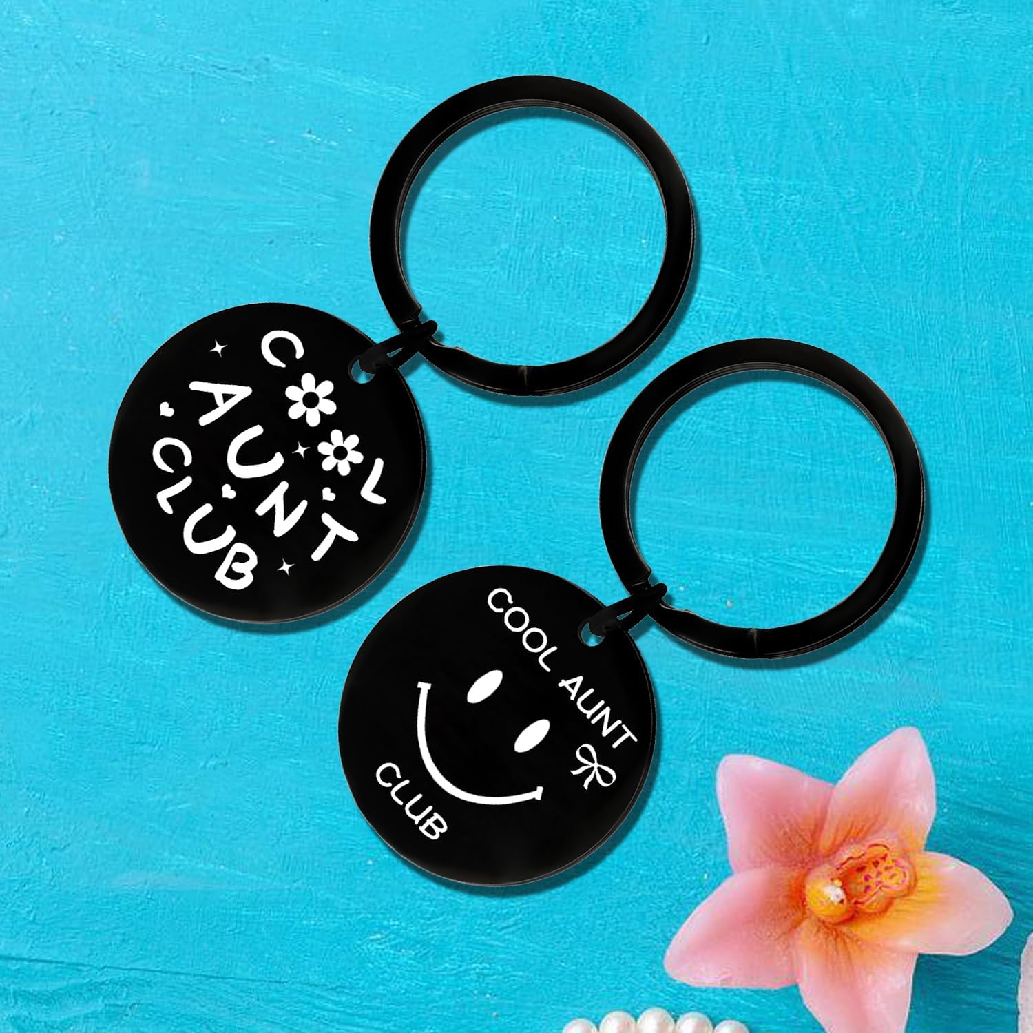 Funny Aunt Keyring Gifts for Aunt from Niece Nephew Mother's Day Gifts Christmas Birthday Gift for Auntie image 3