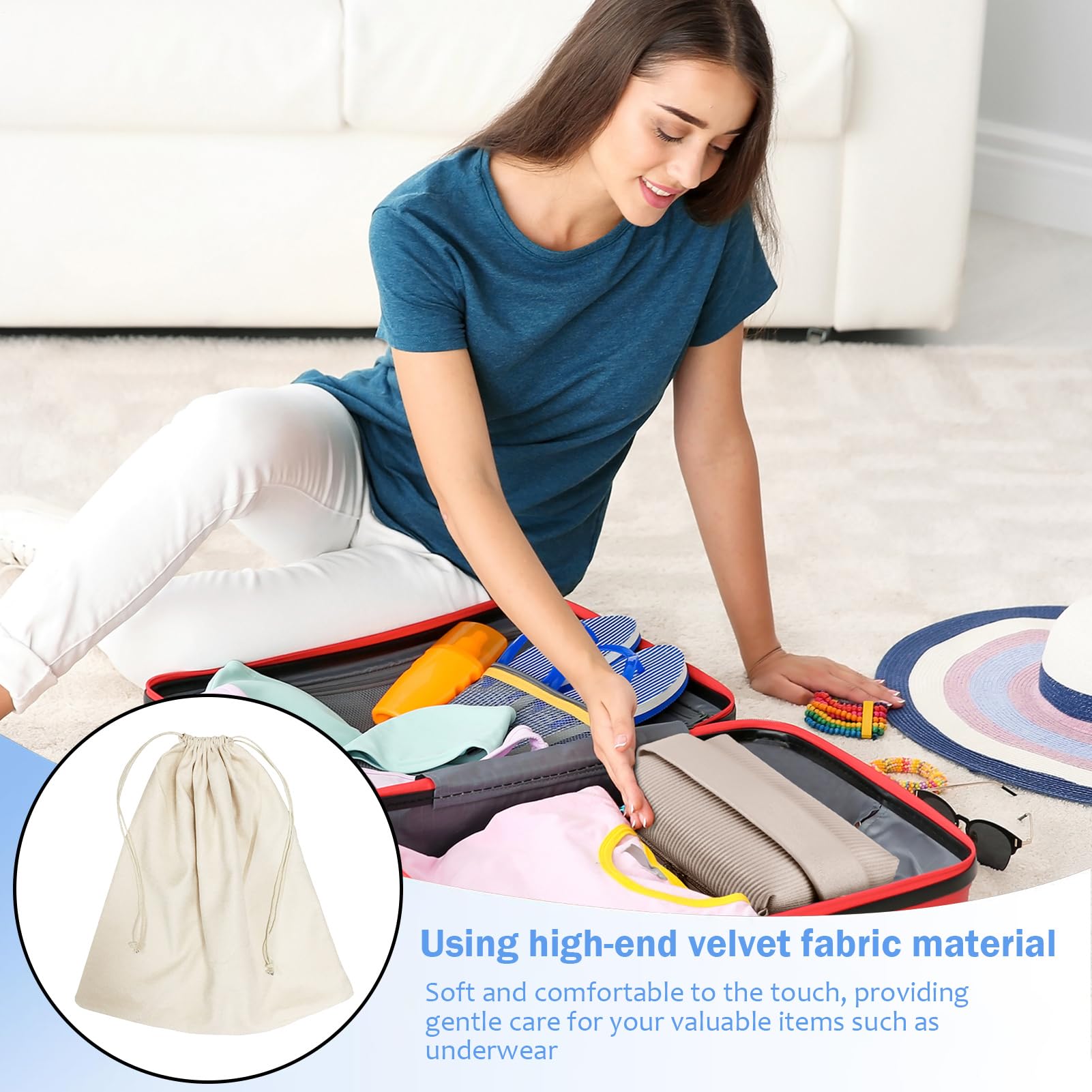 Sacchetti Antipolvere Grandi 50 Cm &ndash; Per Borse, Con Coulisse, Tessuto Simil Seta, Unisex