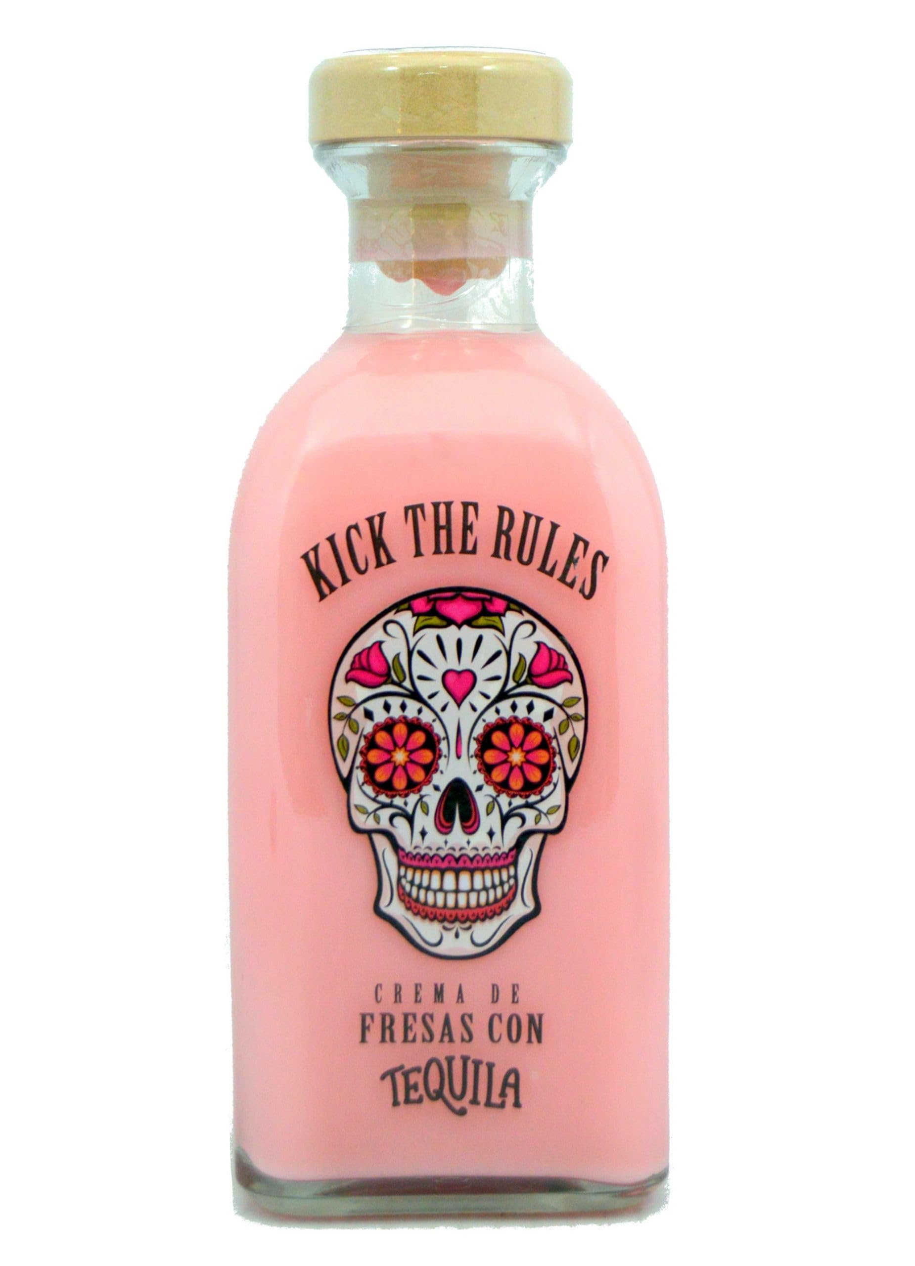Tequila Lasil Kick The Rules Crema de Fresas con Tequila 70 cl (Caja de 6 Botellas de 70 cl)