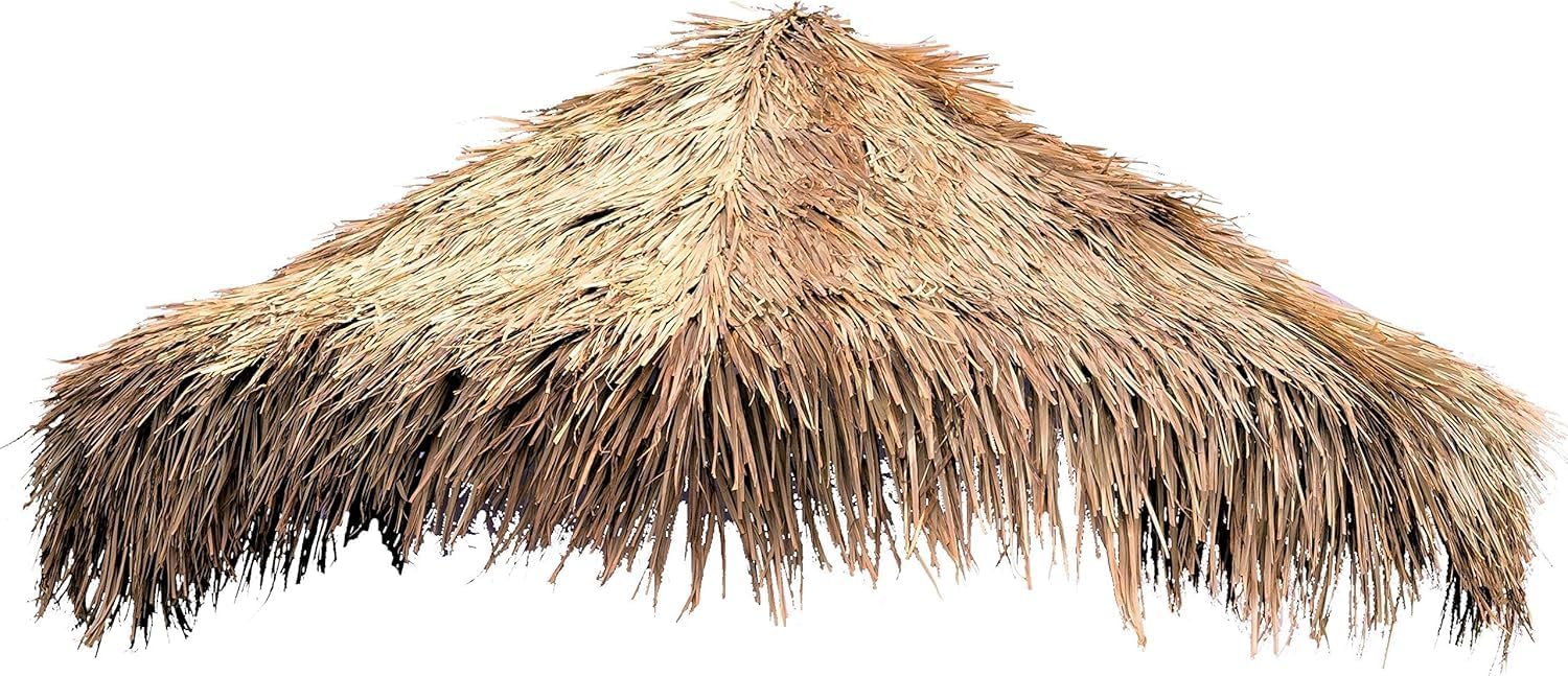 Mexican Straw Roof Thatch – 7ft Diameter Umbrella Cover, Natural Grass Tiki Roof, Outdoor Patio Shade Cape. (Mexican Straw Roof Thatch - Umbrella Cover, 7FT)