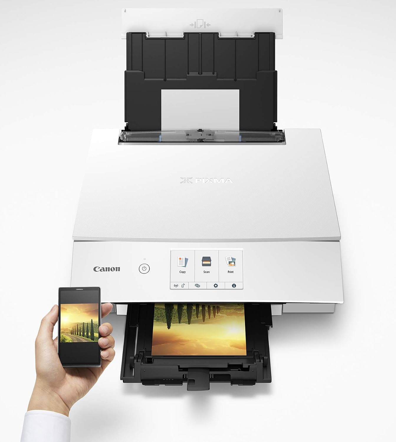 🔥 Cashback up to 70% Canon TS8320 All In One Wireless Color Printer, Copier, Scanner, Home Inkjet Printerwith Mobile Printing, White, Works with Alexa