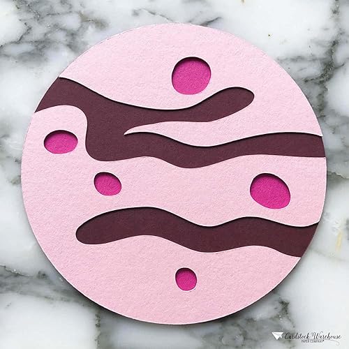 Miniatura 9 de Papel de cartulina rosa caramelo, 8.5 x 11 pulgadas, mate, 100 libras, pesado, 25 hojas de Cardstock Warehouse