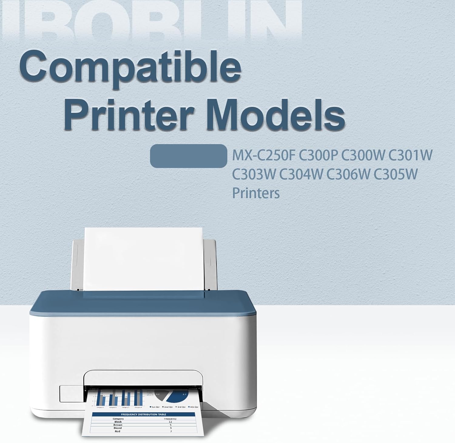 MX-C30NT Toner Cartridge Replacement for Sharp MX-C30NT-M MX-C30NT-C MX-C30NT-Y MX-C30NT-B for MX-C250F C300P C300W C301W C303W C304W C306W C305W Printers (4Packs，Black Cyan Magenta Yellow)
