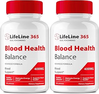 Lifeline 365 Pills Advanced Blood Support Formula Supplement, Lifeline365 Blood Capsules - Maximum Strength, Lifeline 365 All Natural Formula Pills, Lifeline 365 Blood Support Reviews (2 Pack)