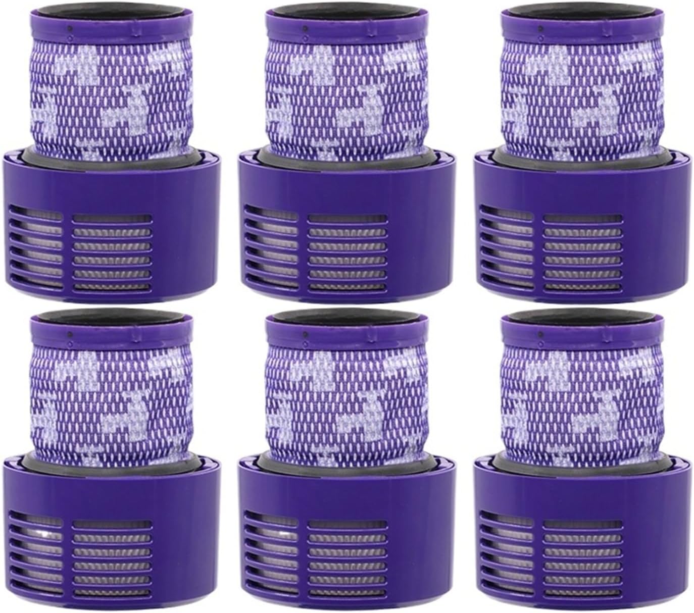 Compatible for Dyson，V10 Accessories,Compatible for Dyson，Filters SV12 Cyclone Cordless Vacuum Cleaner Washable Replacement Post-Filter Spare Parts(6pcs)