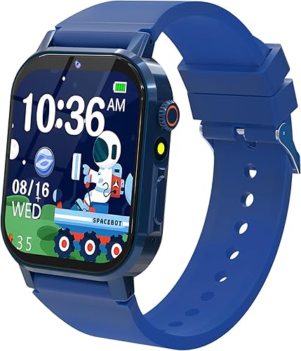 Miniatura 11 de Relojes inteligentes para niños, regalo para niñas de 3 a 12 años, reloj para niños con 32 juegos, pantalla táctil HD, cámara de video, música,