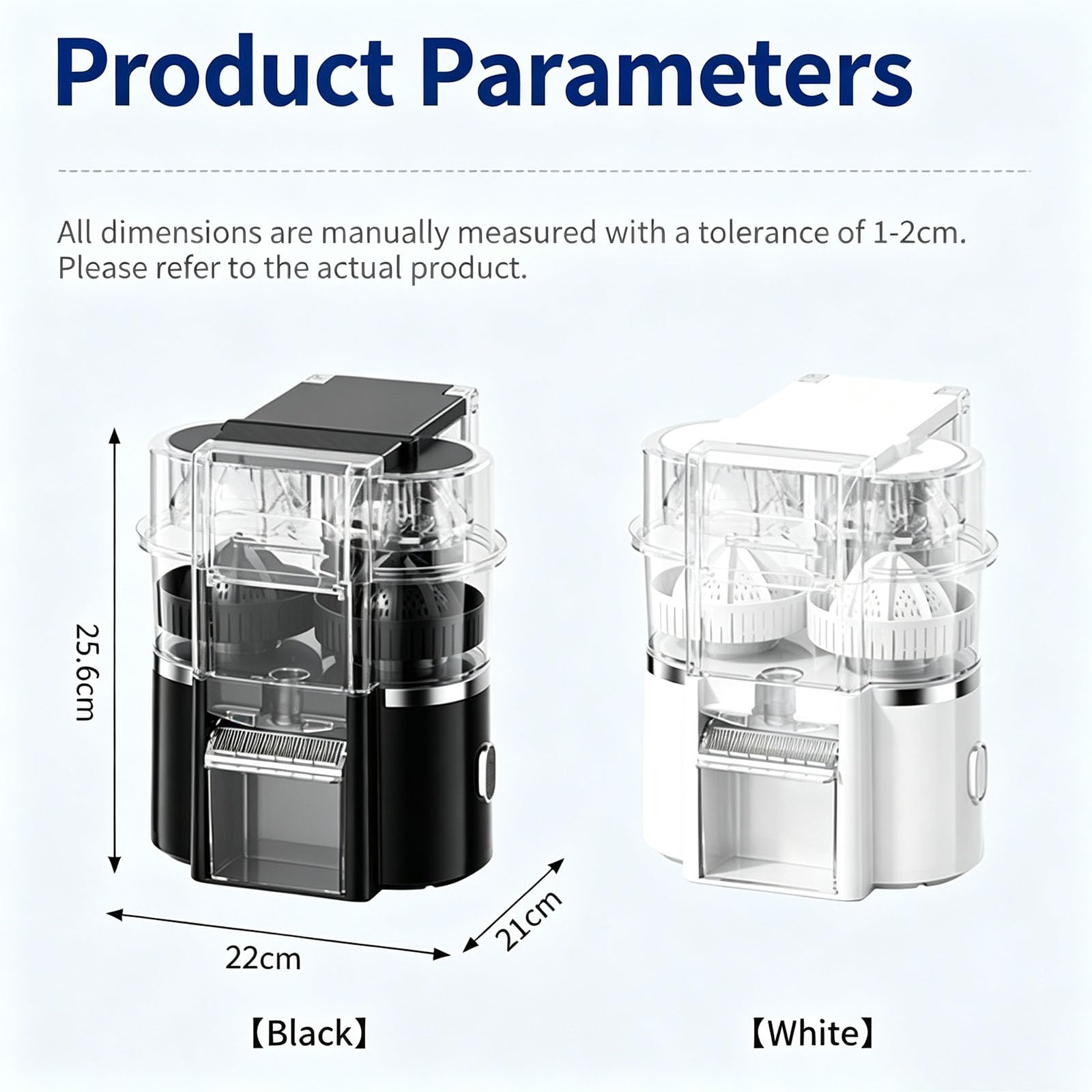 Exprimidor eléctrico de cítricos de doble cabezal, recargable inalámbrico | Exprimidor automático portátil de 100 W, 600 ml, motor de 20000 RPM, alimentado por USB, para uso en naranja(white)