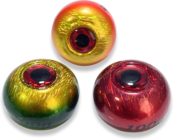 【TACKLAND】タイラバヘッド 3色セット(ヘッド部分のみ) 40g~200g シンプル形状定番カラーで使いやすい - 1