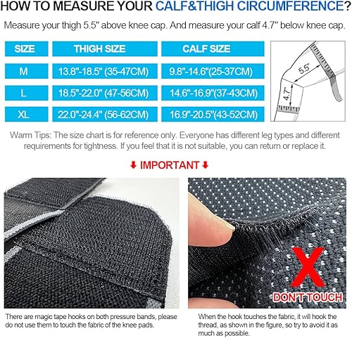 Miniatura 2 de Sireck Rodillera, rodillera profesional de compresión de rodilla con almohadilla de gel para rótula y estabilizadores laterales, compresión de