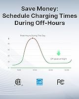 Vista 2 de Autel Cargador EV Nivel 2 40 Amperios Hogar Inteligente AI para Vehículo Eléctrico (EV) con Wi-Fi y Bluetooth, EVSE con Funda Integrada y Cable