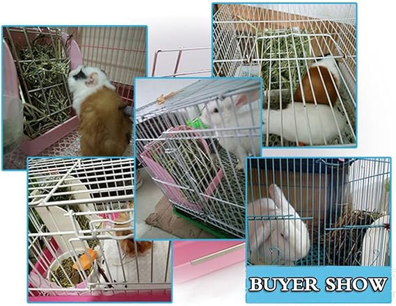 Amazon Amakunft モルモットフィーダー エサ入れ 牧草入れ ウサギ 食器 ケージ固定 省スペース 干し草用フィーダー Amakunft ブラシ 通販