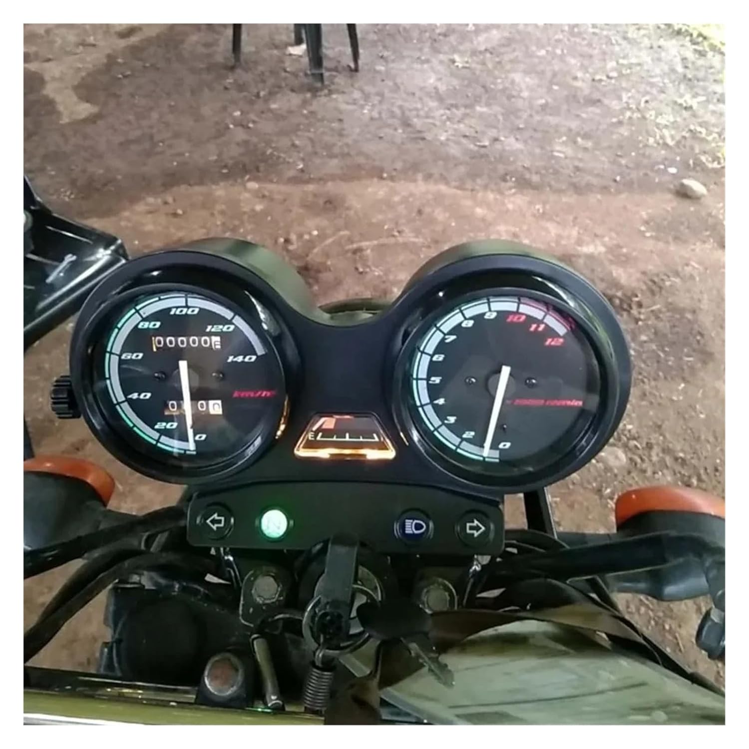Motorcycle Speedometer Tachometer for YA&MAHA YBR125 YB125 YBR 125 YBR125G Motorcycle Instrument Assembly Speedometer Dashboard Gauge Display Odometer Tachometer