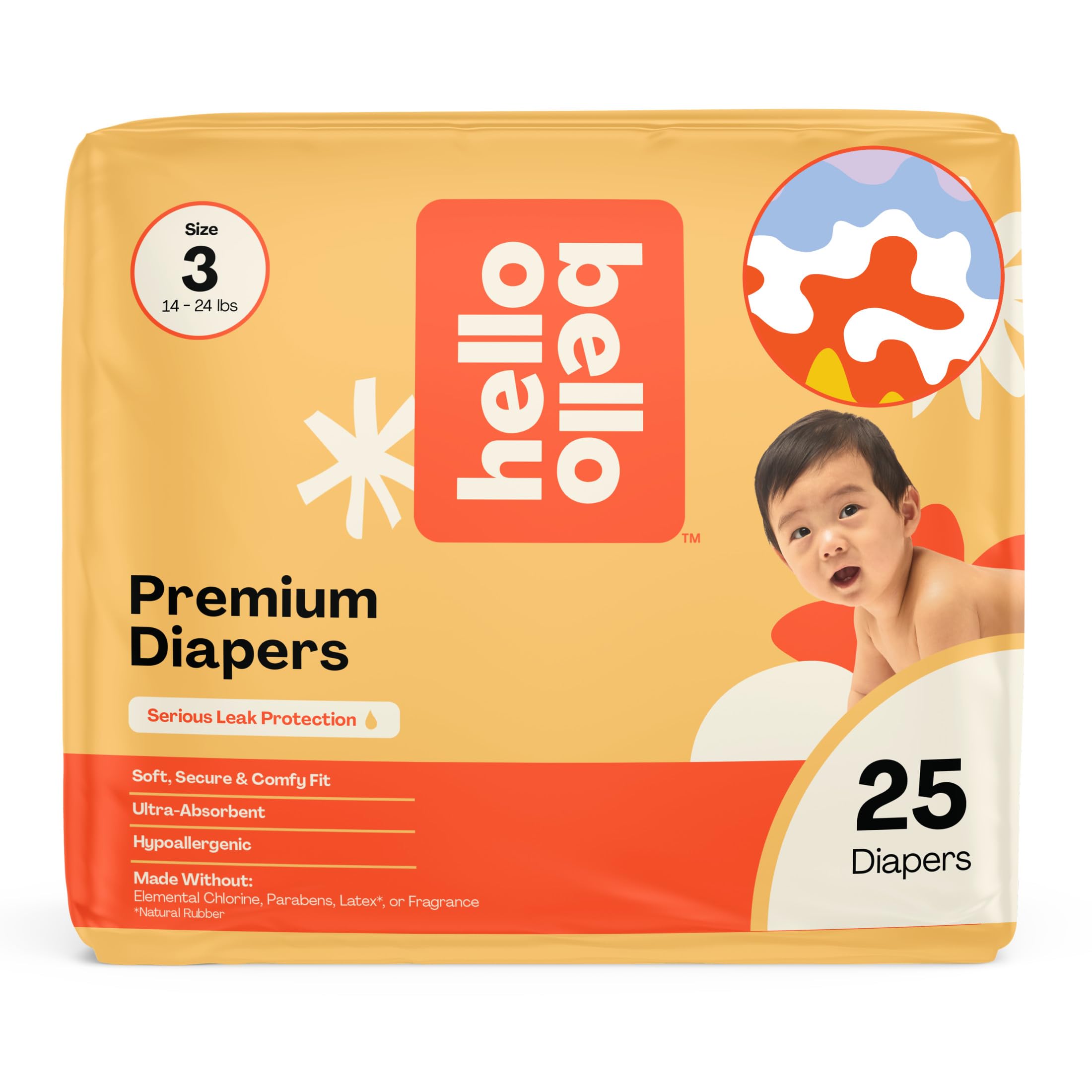 Hello Bello Premium Diapers (Get in the Groove) Size 3, 25ct
