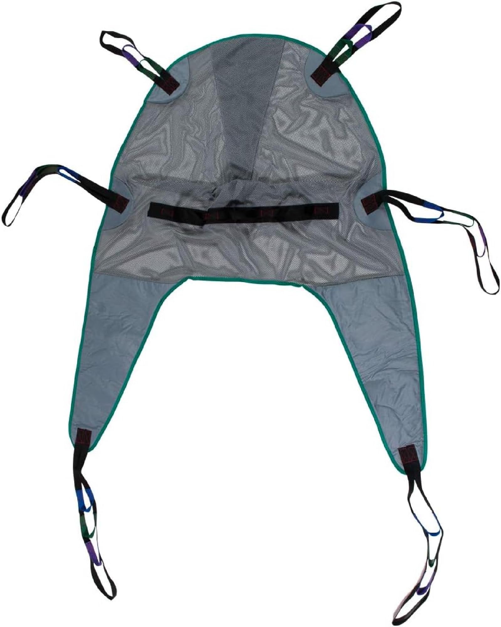 Universal Mesh Bath Patient Lift Sling with Head Support, Divided Leg Shower Sling, (Medium)