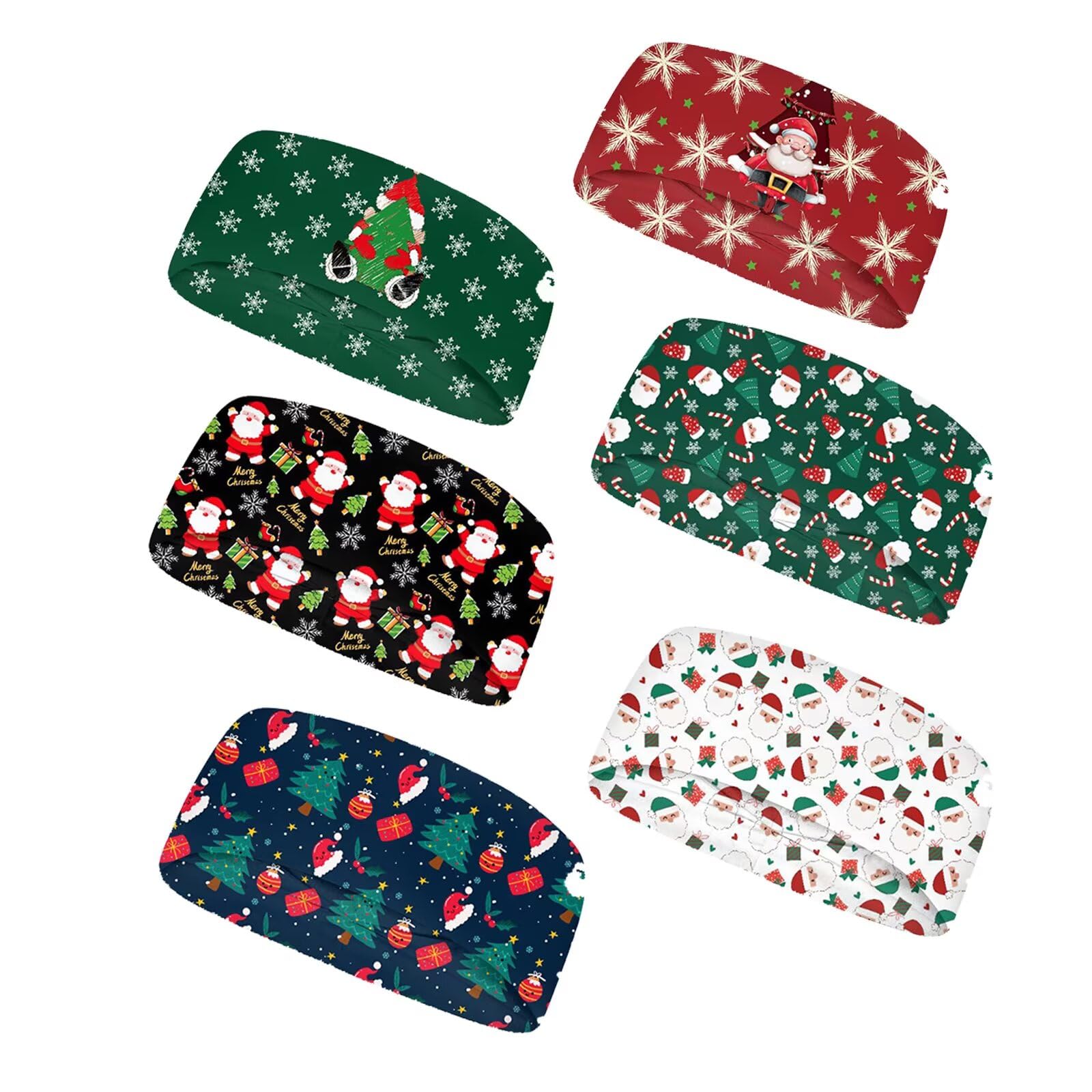 Forchrinse Sunflower with Text Print 6Pieces Sport Sweatband Headband for Soft Elasitc Headband Hair Bands Unisex Outdoor Sport Headbands