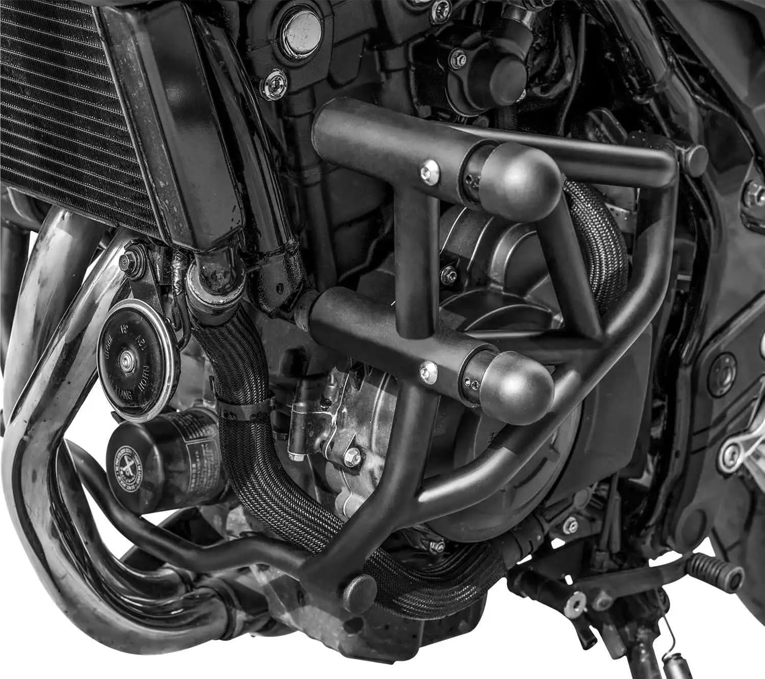 Engine Guard Crash Bars for CB400F Modified Bumper High Carbon Steel Spring Suspension Anti Fall Body Protection Frame Motorbike Crash Bar Bumper