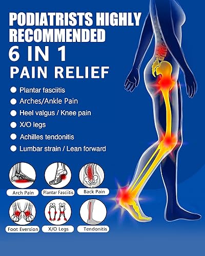 Miniatura 10 de Plantilla de soporte de arco para aliviar la fascitis plantar, plantillas de zapatos de 34 de longitud para mujeres y hombres, arco alto y pies