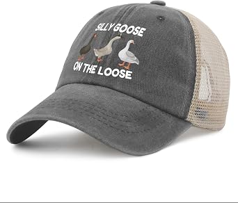 Funny Silly Goose Hat Silly GooseOn The Loose Hat 女性用 お父さん帽子 ファニーハット