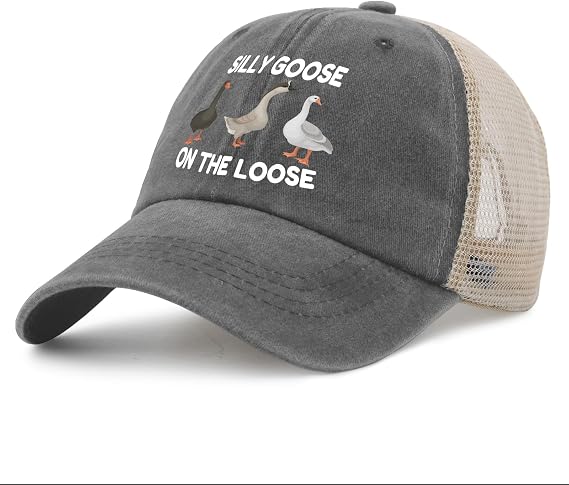 Funny Silly Goose Hat Silly GooseOn The Loose Hat 女性用 お父さん帽子 ファニーハット