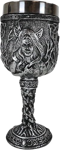 Miniatura 2 de Triple Diosa Maiden Madre Crone Pagan Brujería Vino Bebida Copa Cáliz Figura