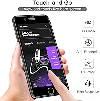 Vista 6 de JETech Full Coverage Screen Protector for iPhone SE 3 (2022)/SE 2 (2020)/8/7 4.7-Inch, Black Edge Tempered Glass Film with Easy Installation Tool