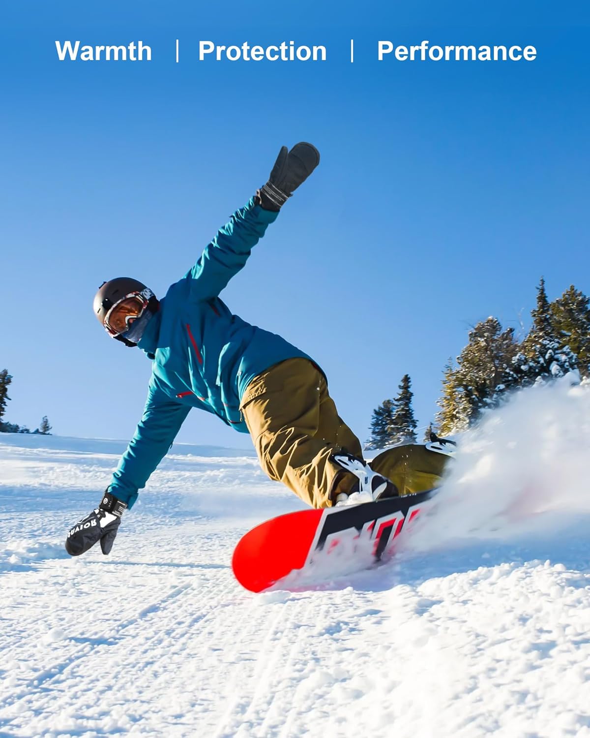 SAVIOR HEAT Heated Mittens for Snowboarding,Heated Ski Gloves for Men Women,Kevlar Palm, 3M Thinsulate, Waterproof, App-Controlled Heating, Winter Sports