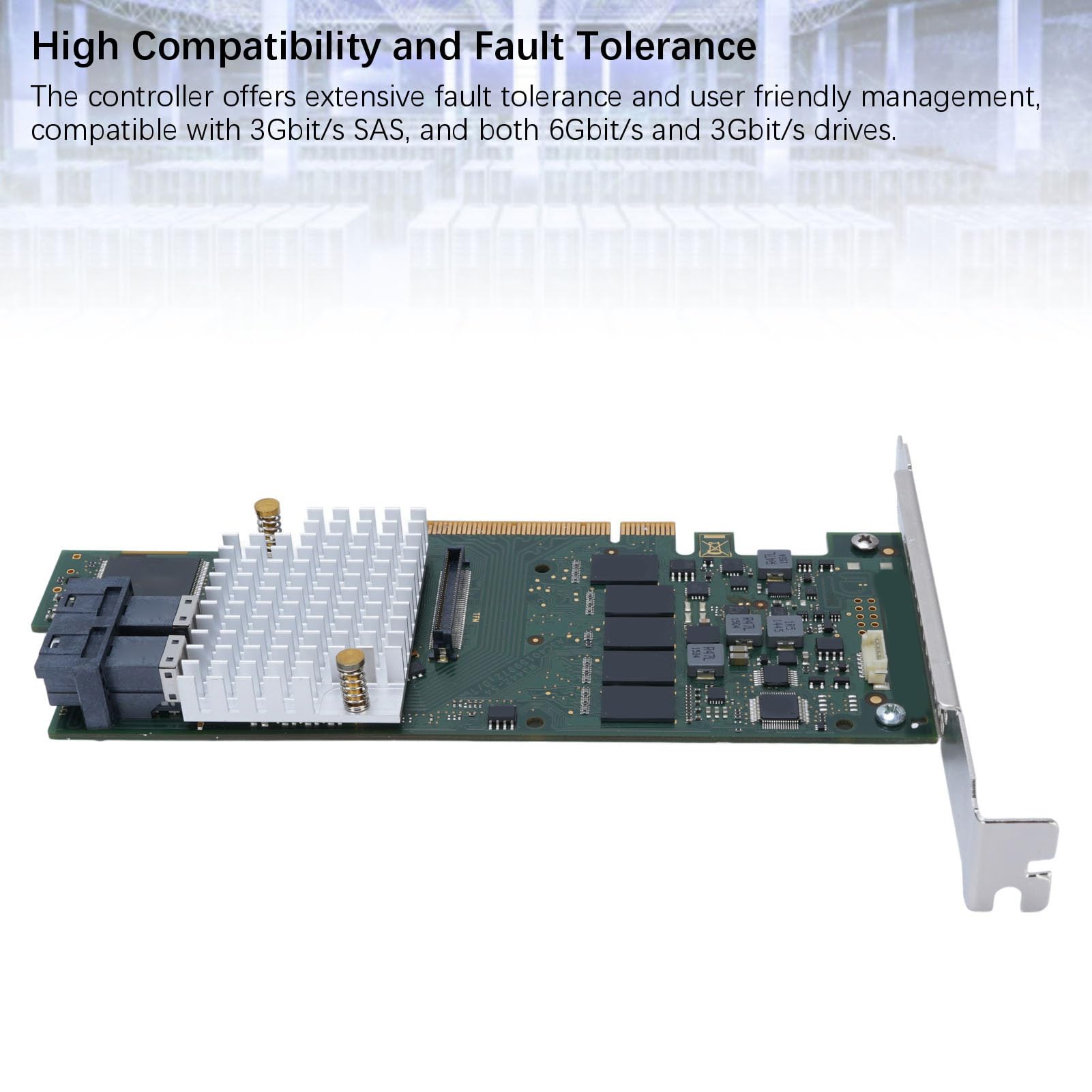 Scheda Controller RAID da 12 GB, Scheda di Espansione PCIE con Memoria Cache DDR3 da 2 GB, Supporto per 240 HDD e Drive SSD