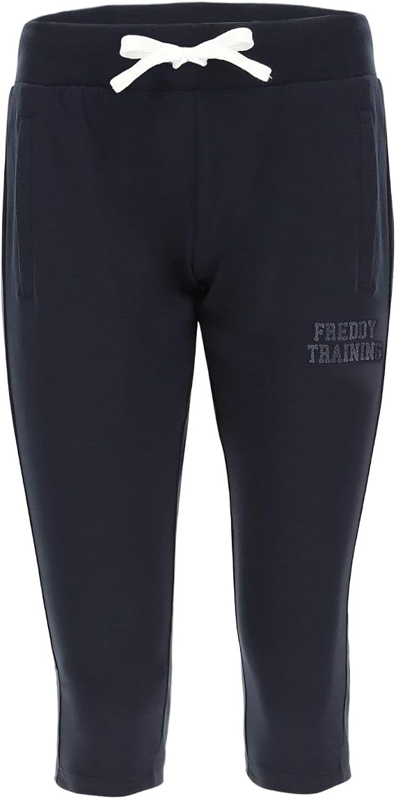 FREDDY Pantaloni in Felpa Leggera a corsaro con Stampa Glitter : Amazon.it:  Abbigliamento