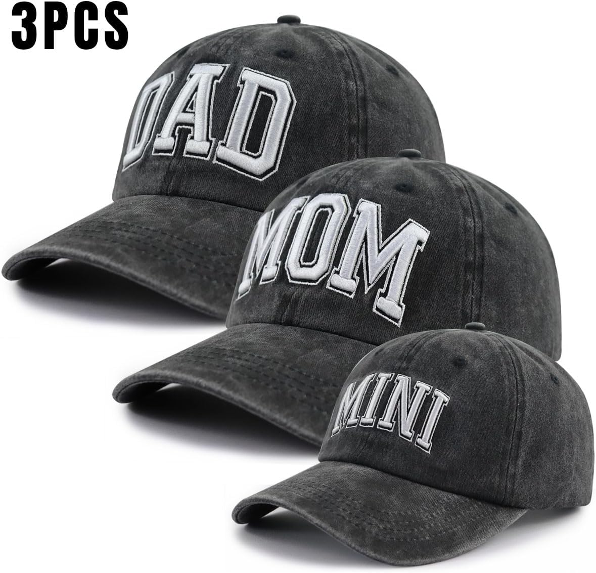 Funny Dad Mom Mini Matching Family Hat, Adjustable Embroidered Parent-Child Baseball Cap