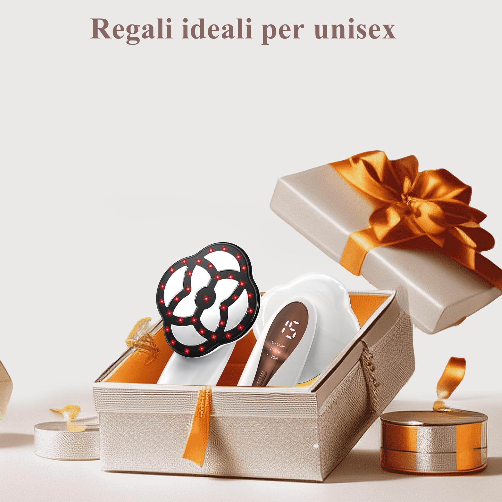 Robofun Massaggiatore Anticellulite Professionale, 3 in 1 Massaggiatore Anticellulite Elettrico con 15 Livelli & 3 Modalità e Riscaldamento di Lavoro Unisex per Vita, Braccia, Vita, Glutei