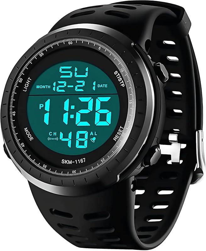Reloj digital para hombre, relojes militares deportivos impermeables para hombre