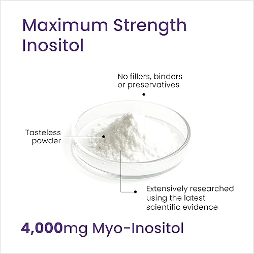 Miniatura 3 de Proceive Myo - Suplemento de inositol para mujeres, 4000 mg de mio-inositol de alta resistencia para bienestar reproductivo y apoyo antes de la