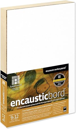 Miniatura 24 de Ampersand Art Supply Panel de pintura de madera: Serie Museo Encausticbord, cuna de 2 pulgadas, 8 "x 8