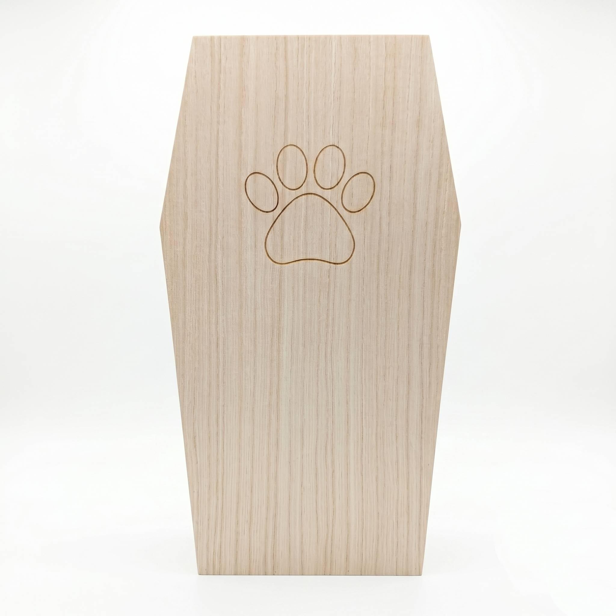 PrimoLiving bara per Animali Domestici in Legno Finitura Naturale - Misura L per Piccoli Animali Domestici - bara per Animali Domestici con Chiusura Fissa in Metallo - bara in Legno di Alta qualità