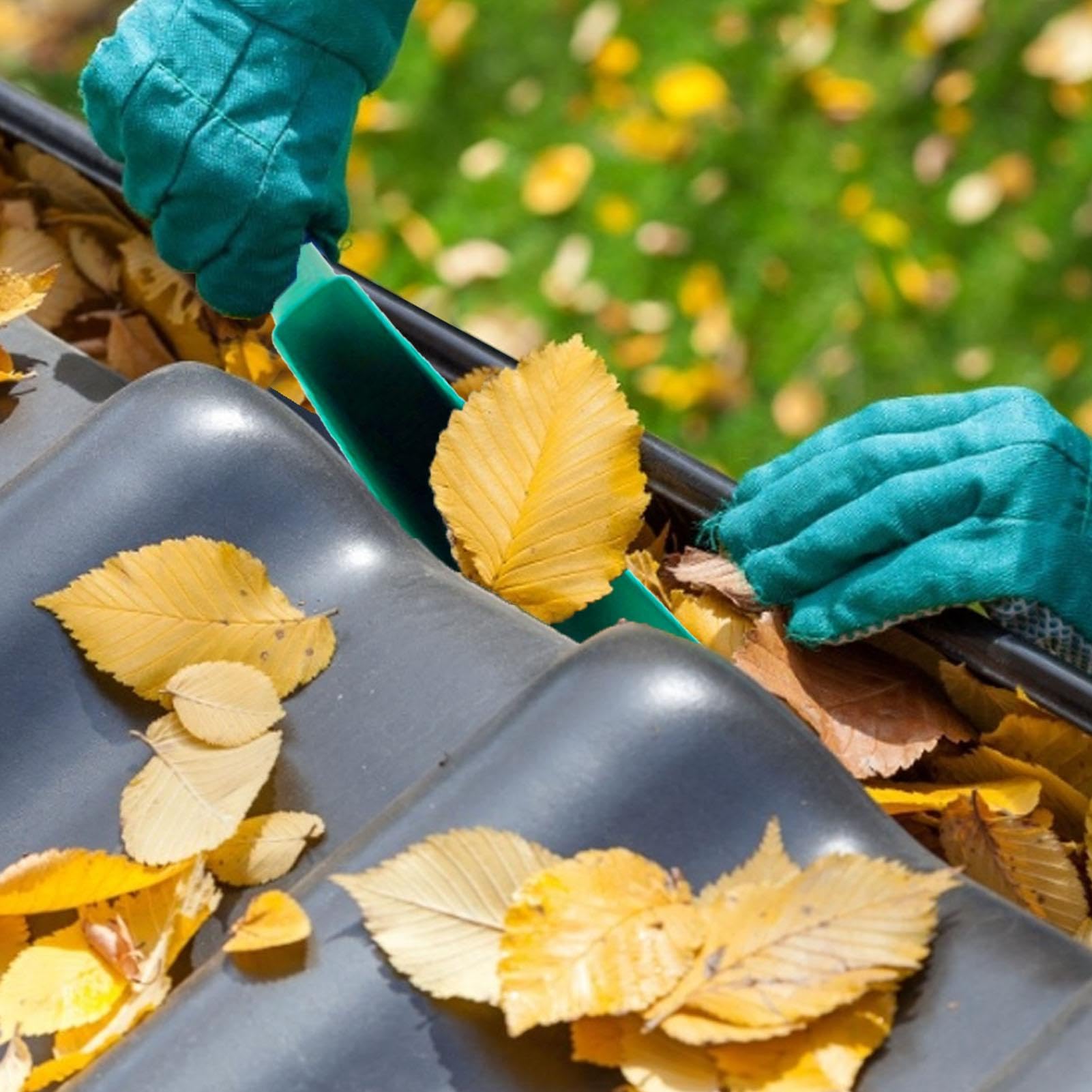 Dachrinnenschaufel, Laubschaufel, Dachrinnen Reinigung Schaufel, Traufschaufel Gartenschaufel, Dachrinne Reinigungswerkzeuge Reinigungsschaufel Für Reinigen Abflüssen