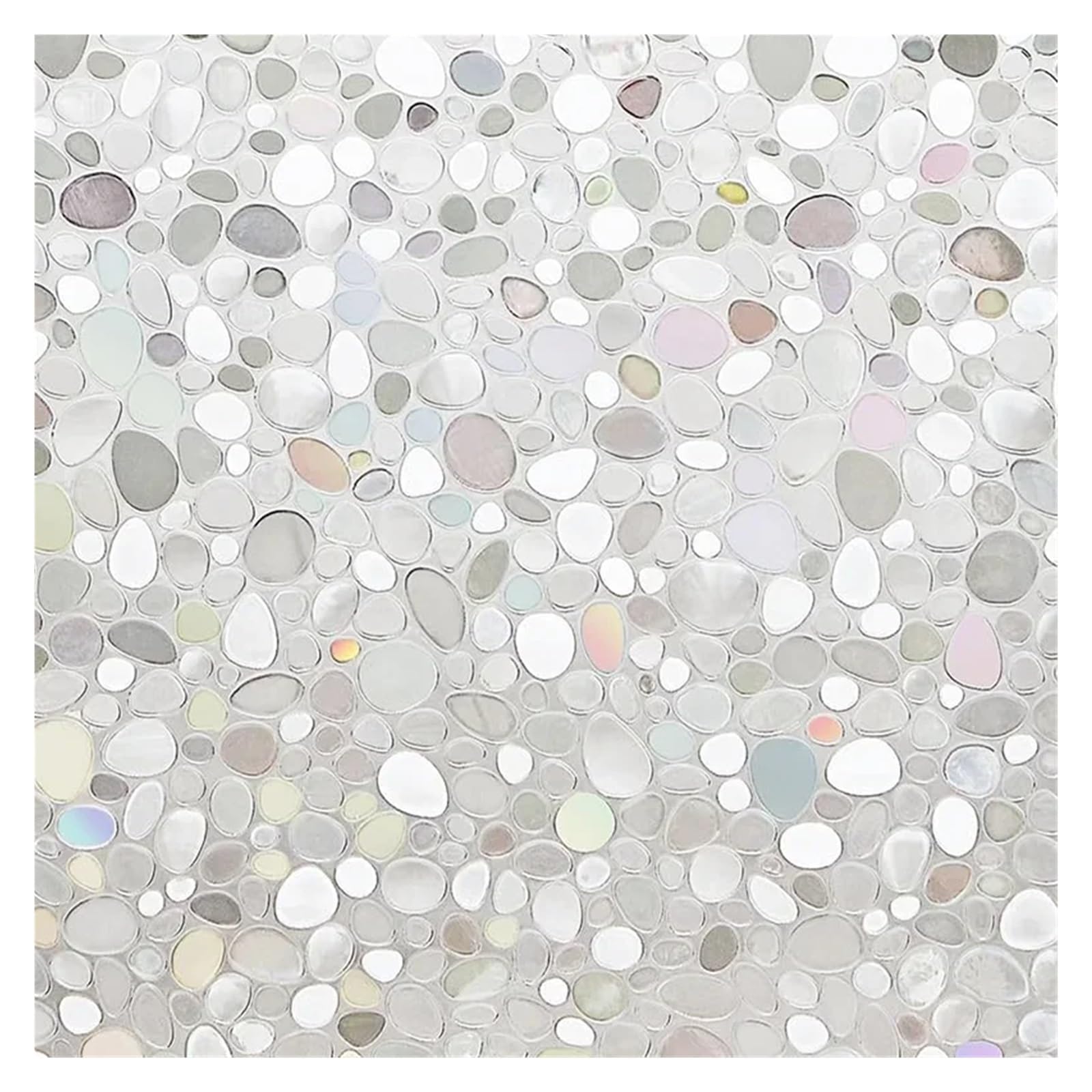 Stained Glass Window Film Window Privacy Film Vinyl Stained Glass Decals Static Cling Sticker(WP1011,55x100cm)
